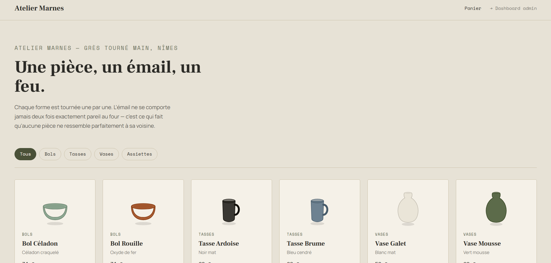 Site événementiel avec réservation